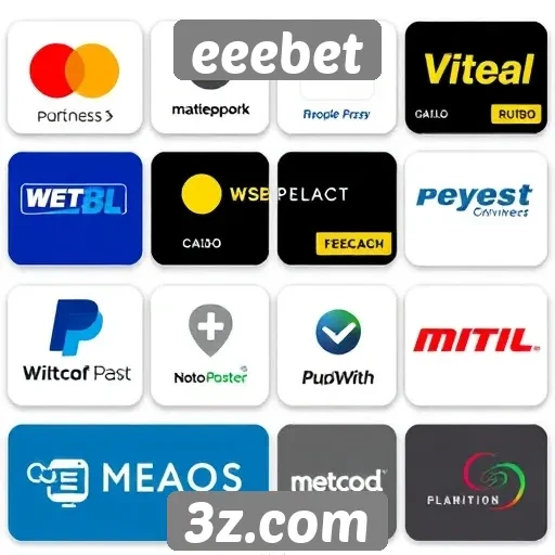 Métodos de pagamento aceitos na eeebet